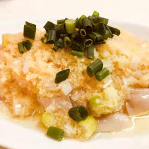 蒸し鶏の葱生姜ソース