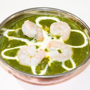 ほうれん草と海老カレー/Spinach  prawn curry