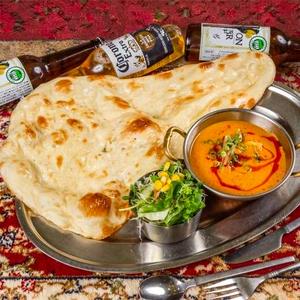 チキンカレーナンセット Chicken curry naan set