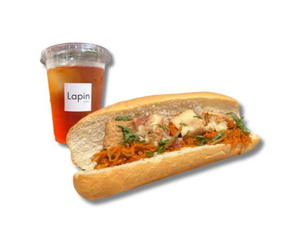 厚揚げ豆腐のバインミー+ドリンク