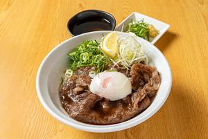 1番人気極上のA5黒毛和牛の肉うどん Udon with Fine A5 Japanese Black Beef