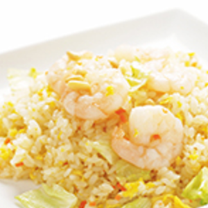 ぶりぶりエビの塩チャーハン