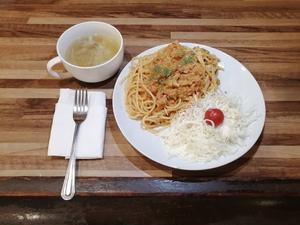 ミートソースパスタ