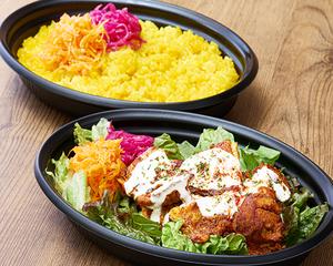 【2~3人前】パーティチキンオーバーライス＆サラダ Party Chicken Over Salad