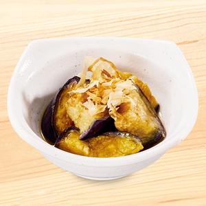 かつ庵 なすの揚げ浸し　Fried & Marinated Eggplant