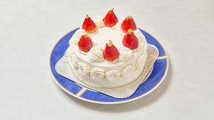 金粉の乗った苺サンドデコレーション5号size |Strawberry Shortcake with Gold Powder - 15cm Size