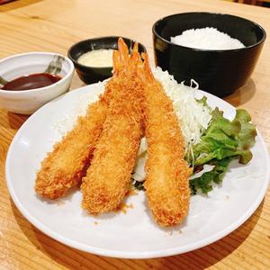 海老フライ3本定食【カツソース・タルタル】