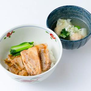 国産豚角煮ご飯(ワンタンスープ付き)
