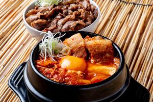 豚スンドゥブ～ミニカルビ丼セット～