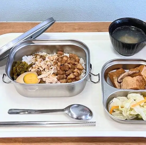蒸し鶏＆ルーロー弁当【魯便當】+ドリンクセットbraised pork+ Shredded chicken lunch box+drink