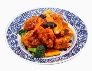 餃子伝説 鶏肉の黒酢ソース