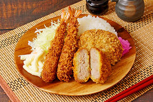 和牛メンチカツ＆エビフライ弁当
