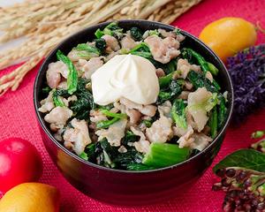 豚とほうれん草のポパイ丼(約100g)