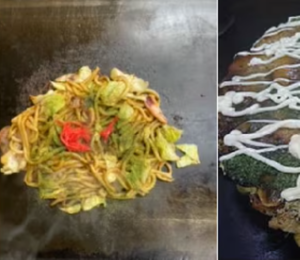 豚玉+豚キムチ焼きうどん