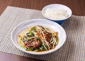 レバニラ炒め定食