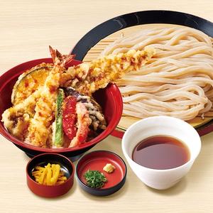 久兵衛屋 【満腹久セット】ざるうどん・上穴子天丼
