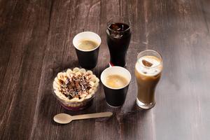 チョコバナナボウル ドリンクセット(コーヒーorカフェオレ)