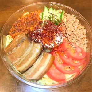 角煮汁なし担々麺(冷)
