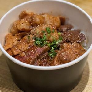 やざわ炭火で焼いたホルモン丼