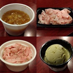 ボリューム食事セット(ハム丼)