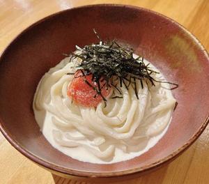 ≪リピーター続出≫冷製明太クリームのおうどん
