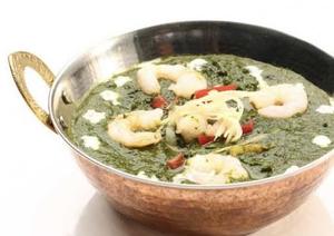 プラウンサグカレー/Prawn Sag Curry
