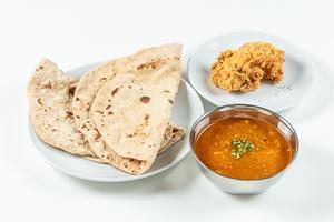 チャパテイとキーマカレー Chapati with keema curry Set
