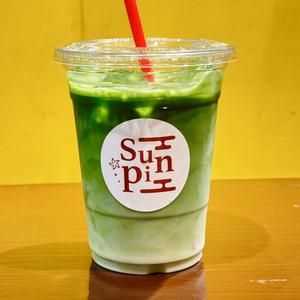 抹茶ラテ Matcha latte with Oats milk Ice
