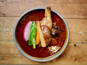 煮込みのチキンカレー