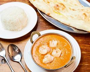 エビカレーライス又はナン付 Shrimp Curry with Rice or Naan