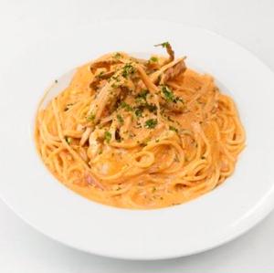 人気No1渡り蟹のトマトクリームソース Tomato Cream Sauce with Migratory Crab