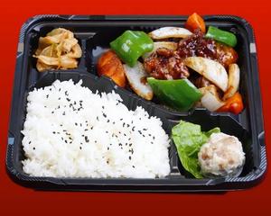 梅蘭 黒酢すぶた弁当