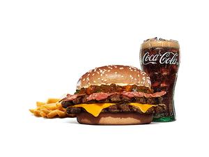 ベーコンダブルビーフ ビッグマウス スモークハウスバーガーセット