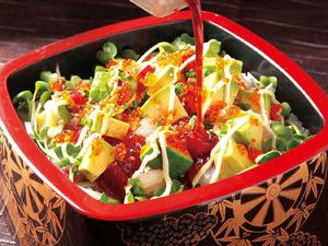 柿家すし 【ランチ限定】海鮮アボカド重セット