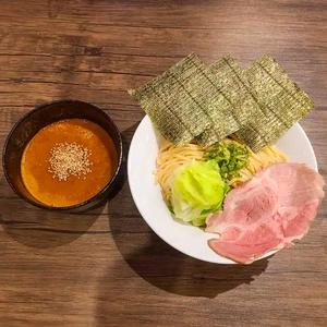 海老トマトつけ麺(並)+海苔3枚 Dipping Noodles(Regular)+Seaweed 3pcs