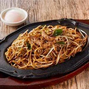 焼きそば大盛温泉玉子入
