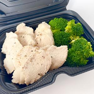 美ボディBOXスタンダード(低温調理した鶏むね肉200g・ブロッコリー) Box with chicken breast and broccoli