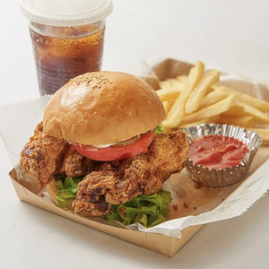 【デラックス】チキンフィレバーガーセット
