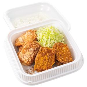 出汁カレーからあげ合盛り弁当