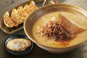 九州麦味噌らーめん+炙りチャーシュー1枚+餃子