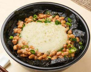 納豆わさびトロロ海苔丼(3)