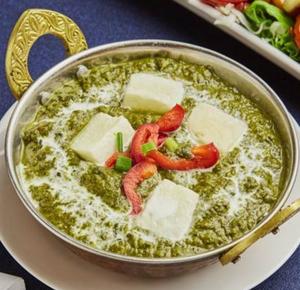 ほうれん草チキンカレーセット(horenso chicken curry set)
