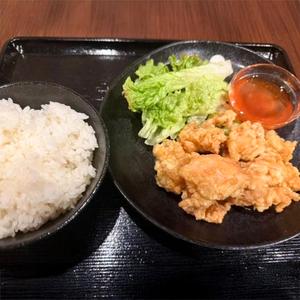 唐揚げ定食(スイートチリ)