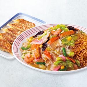 リンガーハット 野菜たっぷり皿うどんぎょうざ5個セット
