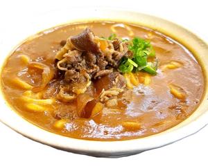 肉盛りカレーうどん