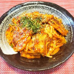 旨辛！韓国風焼きそば(コチュジャンサムギョプサル入り)