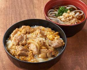 親子丼とミニうどん(温)
