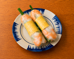 卵焼き＆エビの生春巻き(1本)