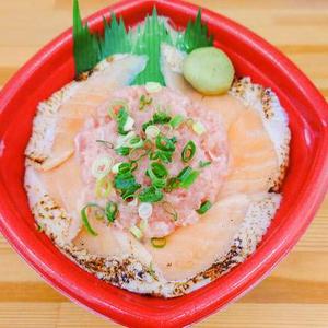 丼丸 炙りトロサーモンネギトロ丼