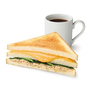 カフェ・ベローチェ A-SET:トーストサンド とろ～りチーズ＆ツナ ～チェダーチーズ～